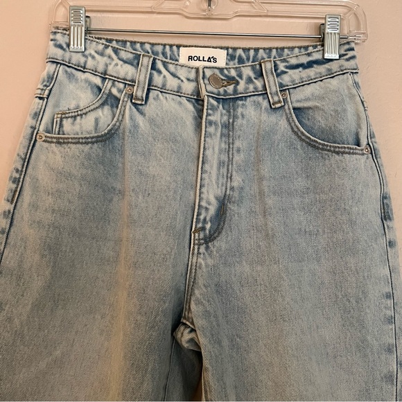 ROLLA’S Classic High Rise Straight in Sunbleached Worn - Picture 5 of 12